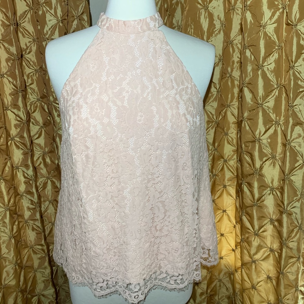 Women’s Blush lace top by Keepsake Small